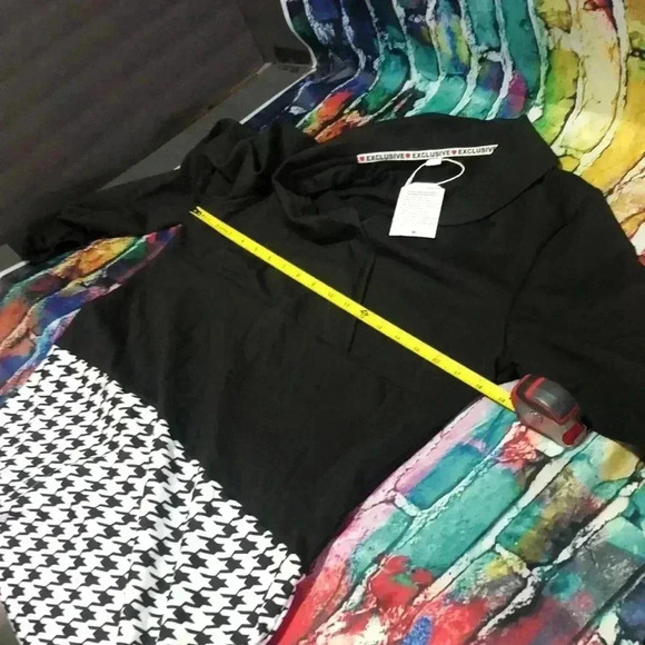 Exclusive size large black and white dress - Picture 8 of 11